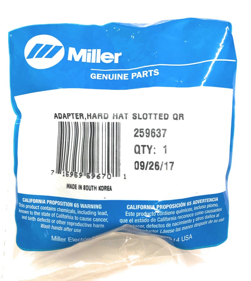 Miller 259637 Hard Hat Adapter, Slotted, Complete Kit - Image 2
